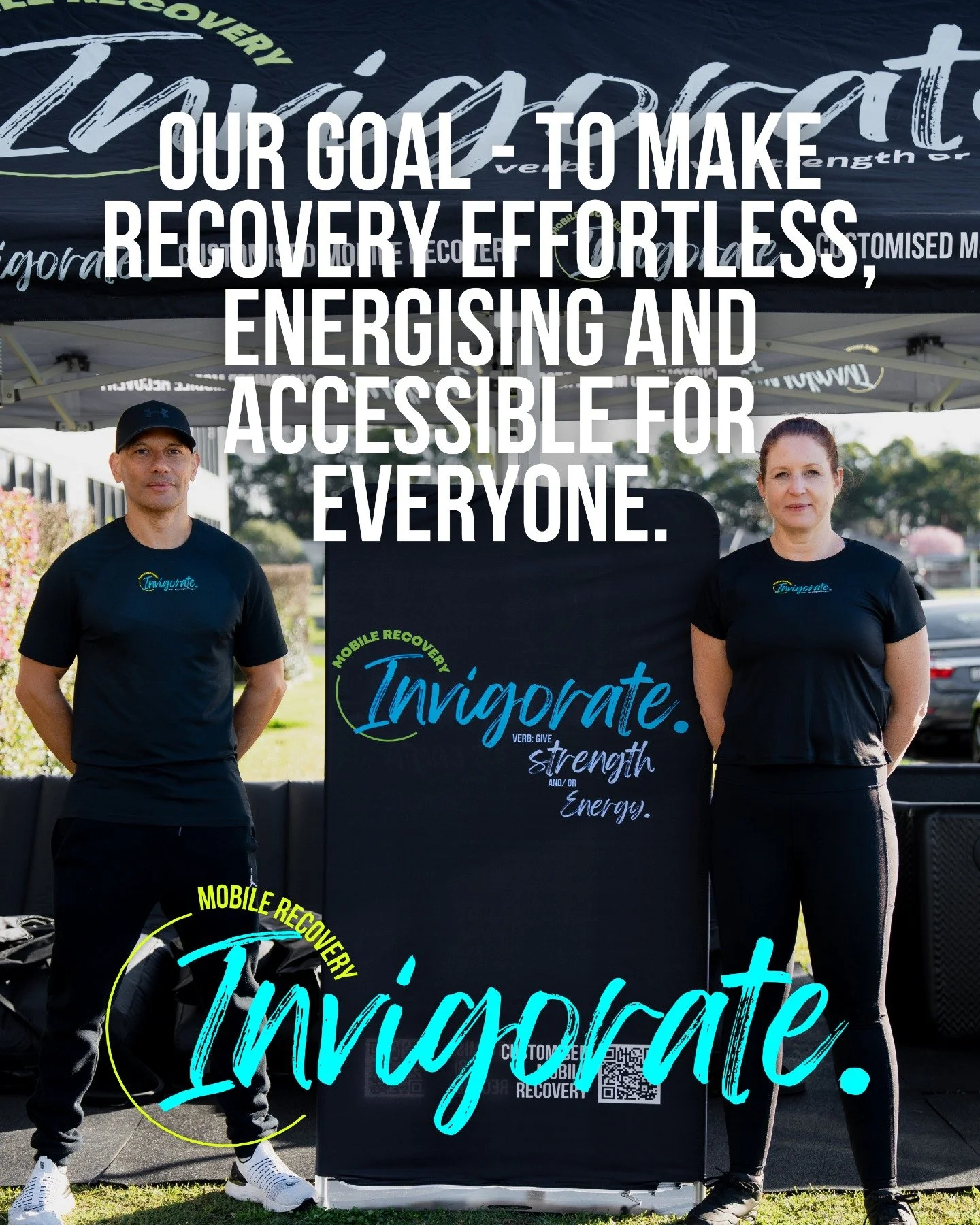 ⚡️ Our Goal &mdash; To make recovery effortless, energising and accessible for everyone.

Founded by Ben and Alisa, Invigorate Recovery was built from a shared passion for movement, performance, and wellbeing. After seeing firsthand how powerful reco