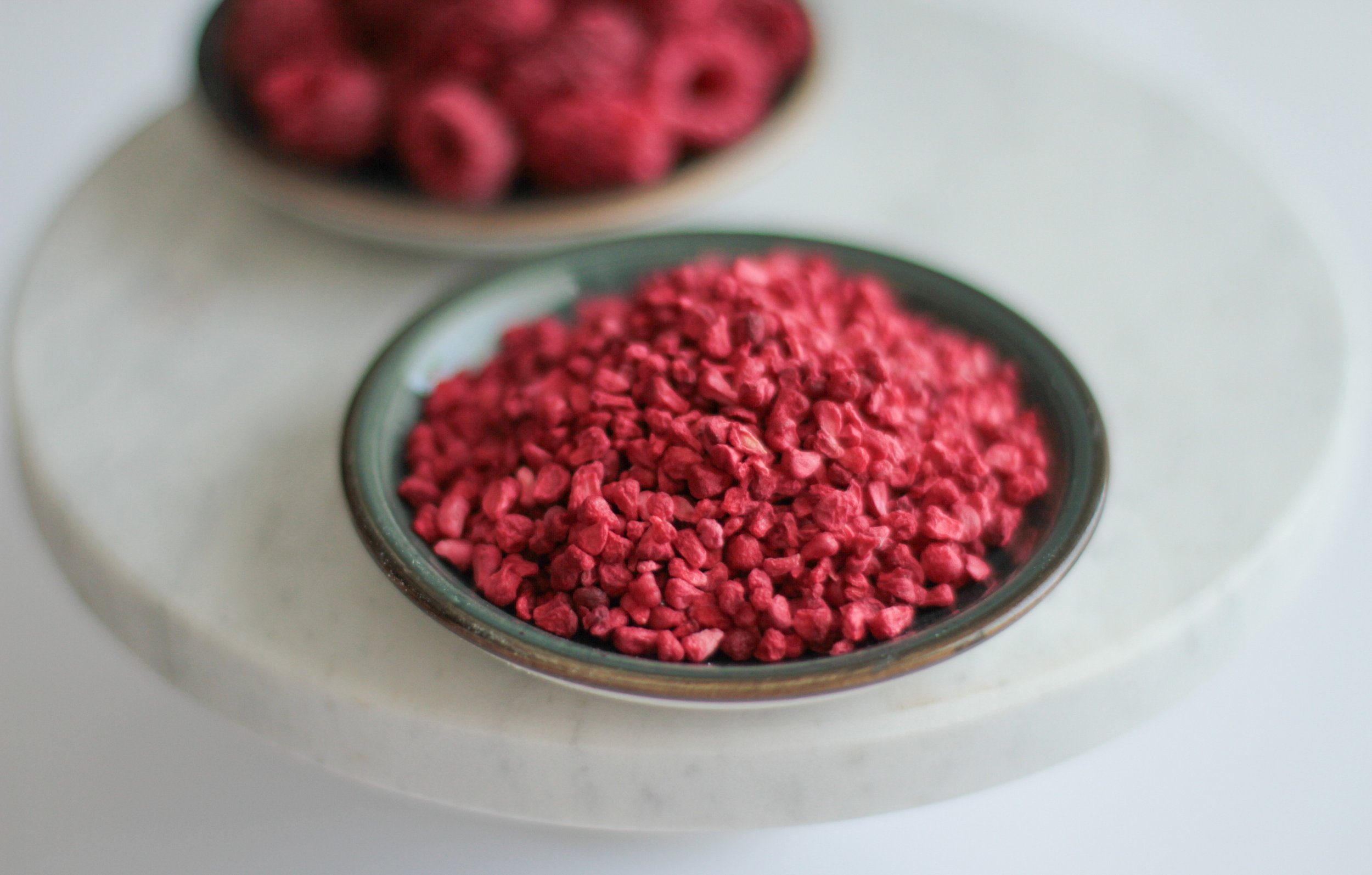 freeze dried raspberry grits