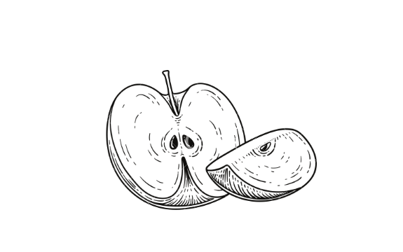 Freeze-dried apple