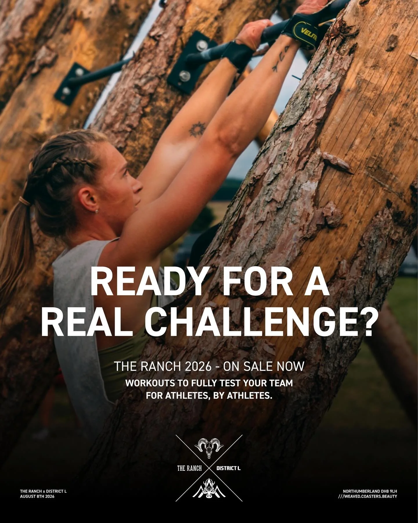 What can you expect from The Ranch? 🪵 

A true test of team fitness! 💪🏼

Workouts that challenge the entire team but can be scaled to individual abilities! 🙌🏼

A fun day of action packed events that have been written and tested by competitors ju