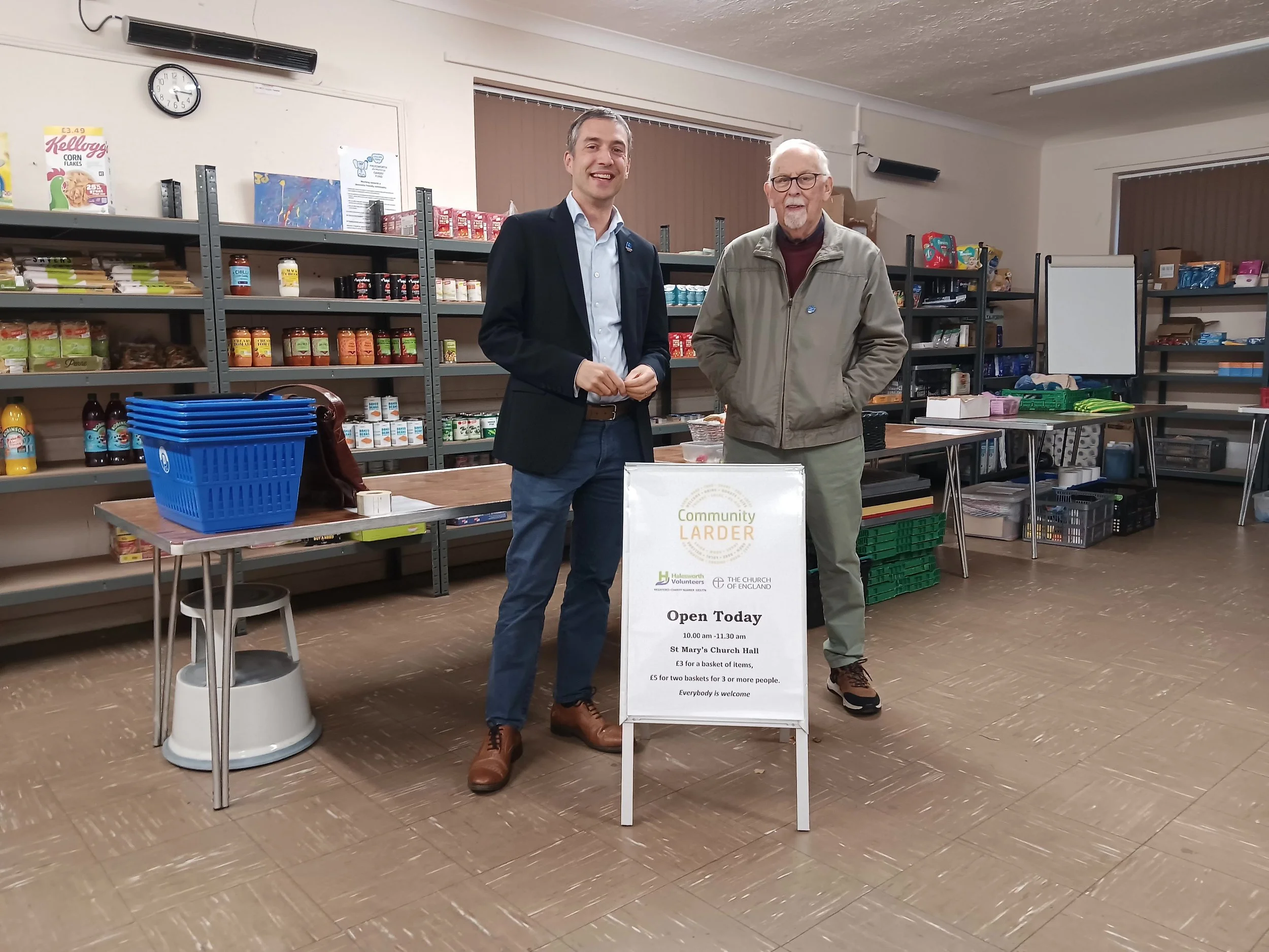 Visiting Halesworth Community Larder.