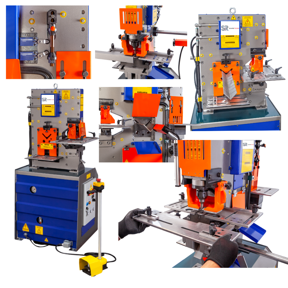 Poinçonneuse SARETECH, cisaillage, coupe, grugeage.