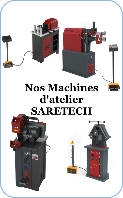 Nos machines d'atelier Saretech