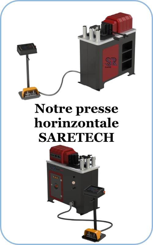 Notre presse horizontale SARETECH