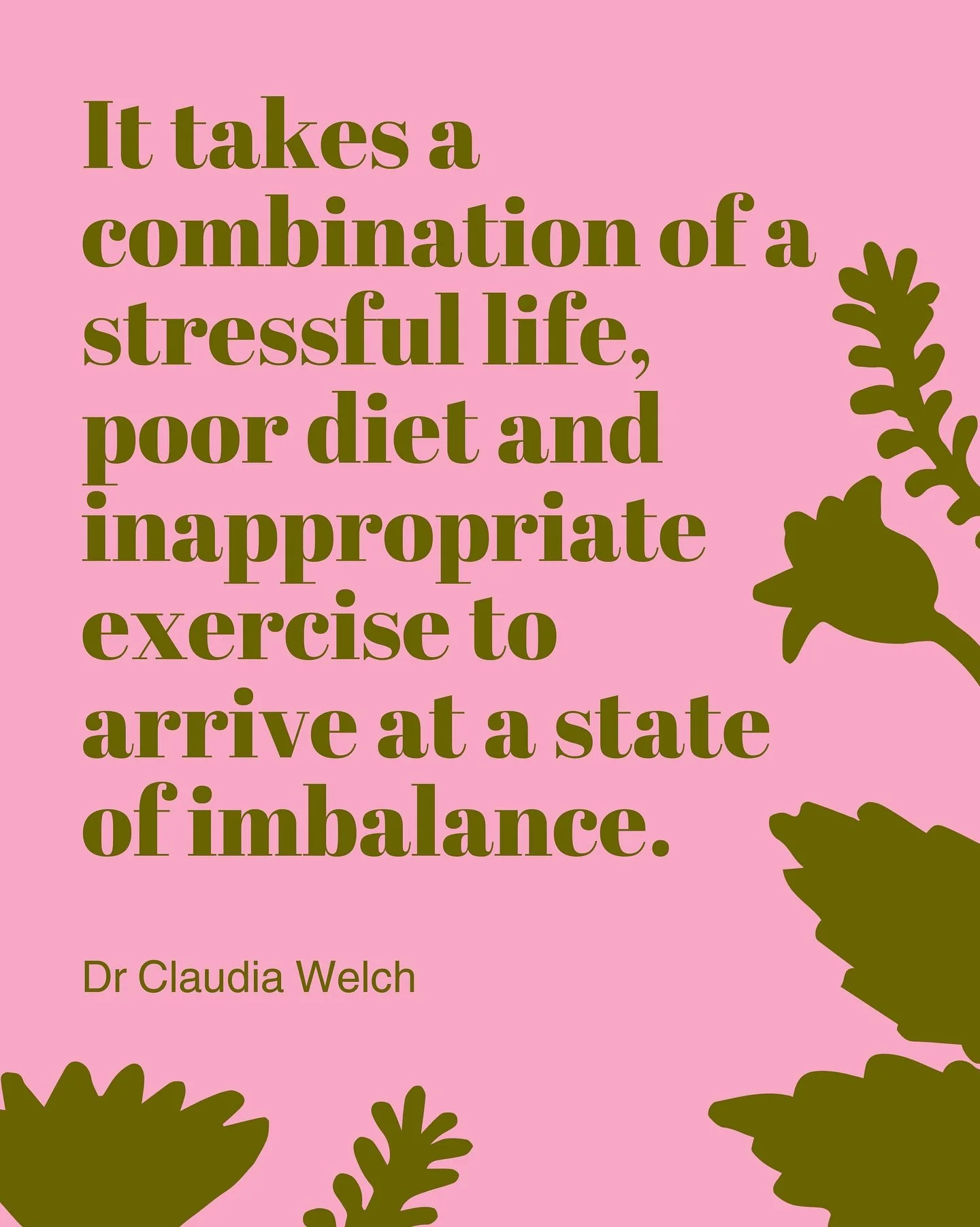We cannot treat illness in isolation. Real, lasting healing and health comes from us shifting our lifestyles, habits and even how we see the world. Dr Claudia Welch hits the nail on the head with this statement:

&ldquo;Just as it takes a combination
