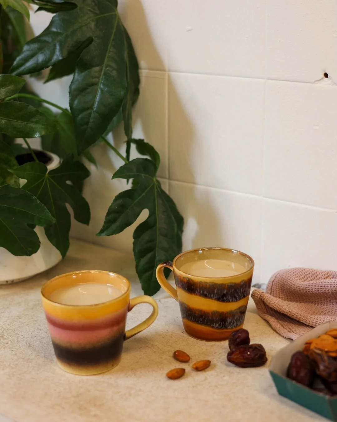 Almond and date milk is a breakfast staple for me, especially on mornings when my appetite feels a bit unpredictable it powers me up without leaving me feeling heavy or sluggish.

I also leaned on this a lot after experiencing hair loss post-partum. 