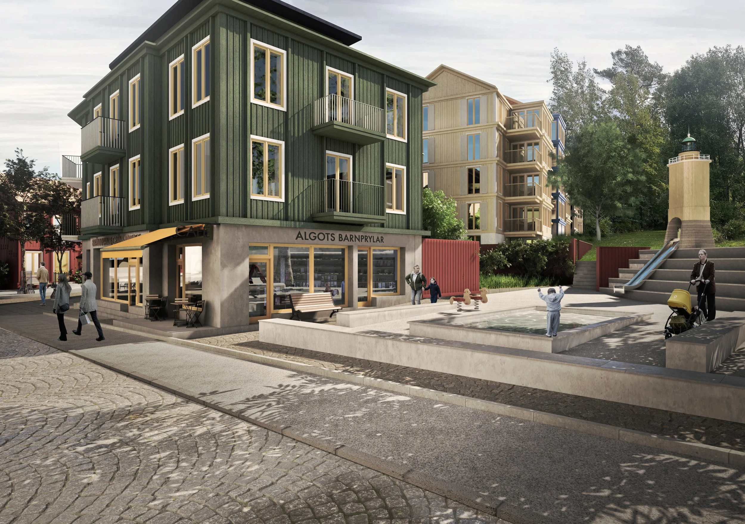 Ny lekplats och park