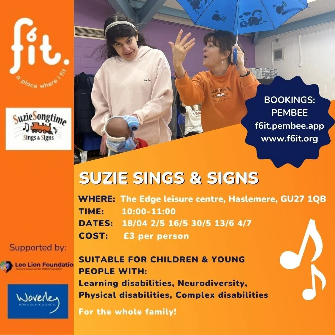 🎵 SUZIE SINGS &amp; SIGNS 🎵
A fun, musical and fully inclusive session for children with disabilities, additional needs, and their families. Expect singing, signing, props, movement and lots of smiles.

🧡 Activities can be adapted for children wit