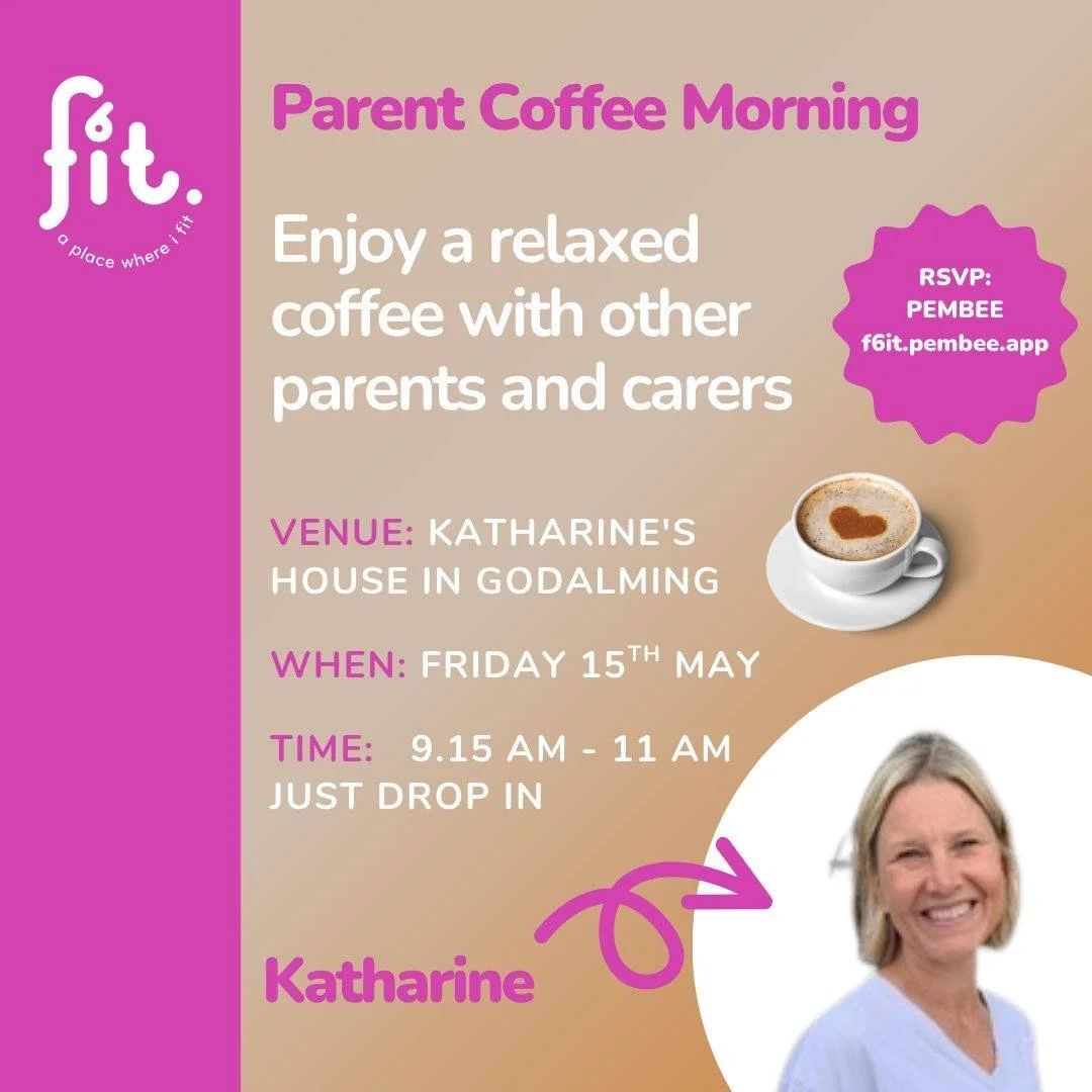 ☕ FANS Coffee Morning 

A relaxed space to chat, connect and unwind with Katherine.
🗓 Fri 15 May 2026 
⏰ 9:15&ndash;11am 
📍 Godalming (address after booking)
For any parent of a child with a disability 💛
🔗 Book via: Pembee (link in bio)

#aplacew