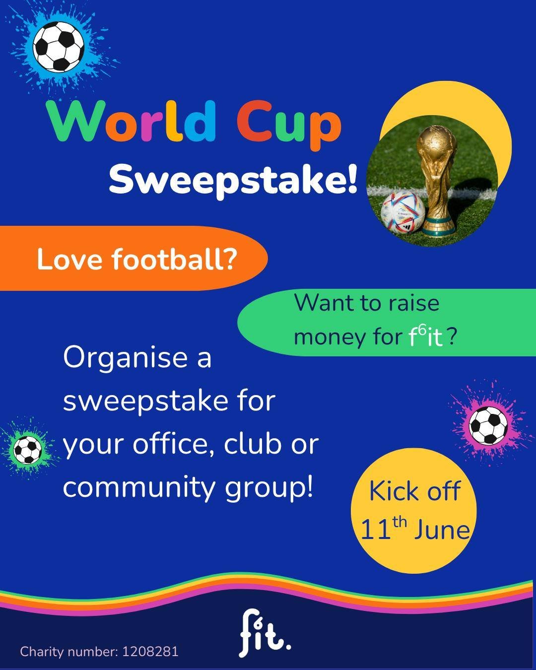 ⚽🌍 Only 8 Days to Go! 🌍⚽
The World Cup countdown is officially ON at F6IT and we&rsquo;re getting very excited!

If you&rsquo;re feeling the football buzz too, why not run a World Cup sweepstake at your workplace, sports club, or with friends and f