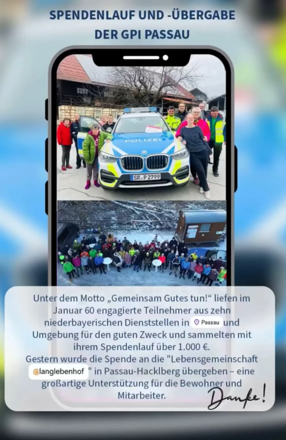 Danke für euer Engagement GPI Passau!