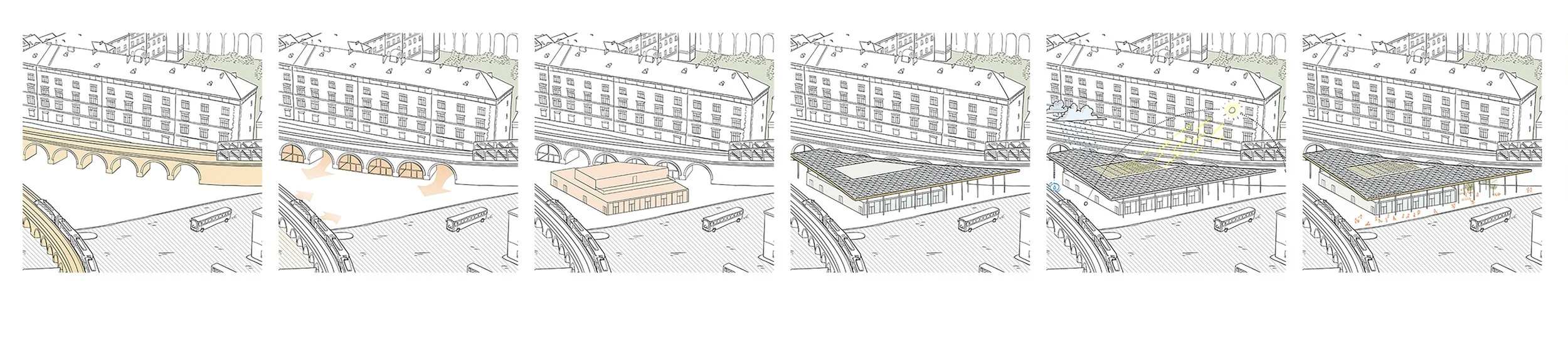 Florenc terminal hall concept