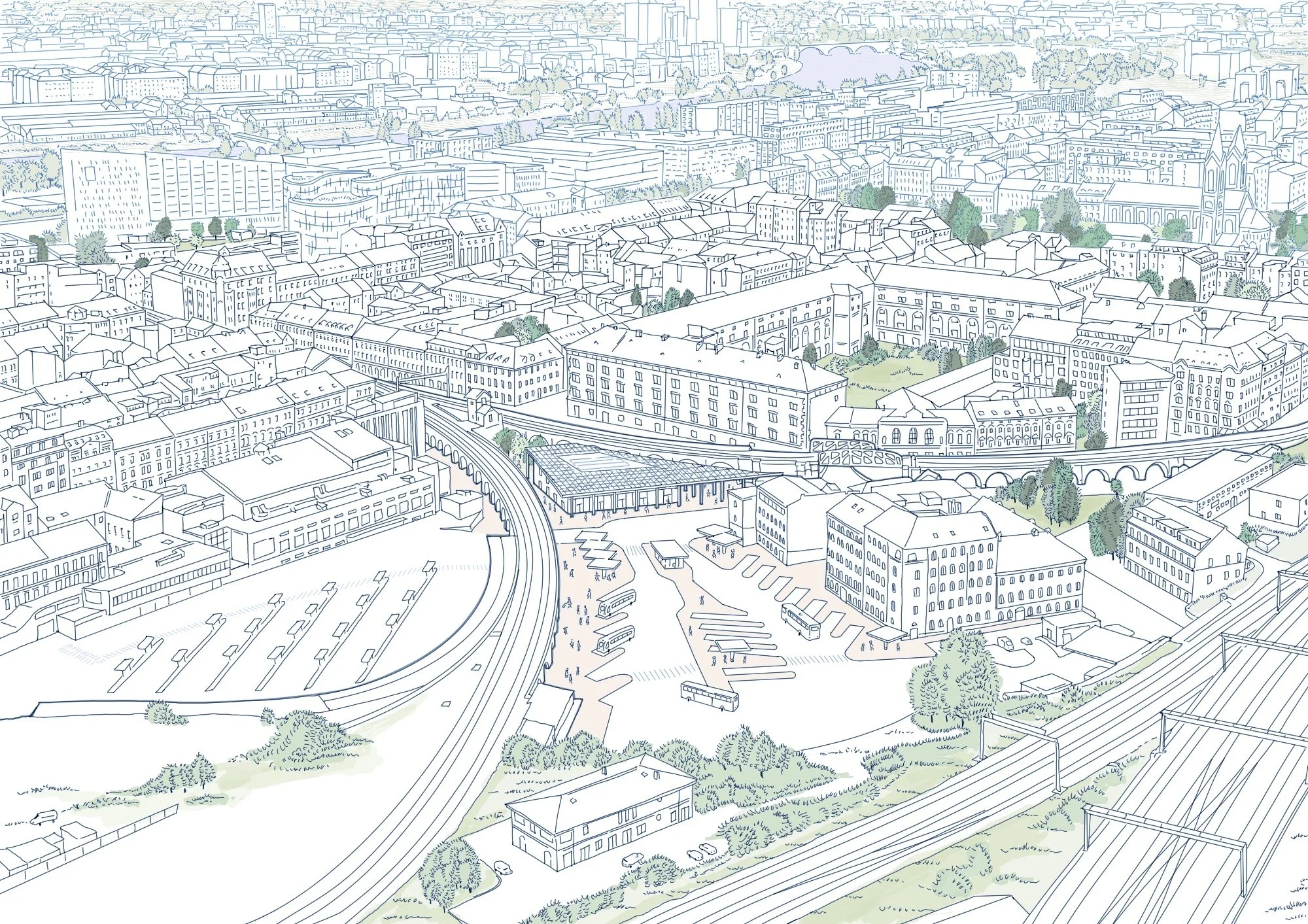 Florenc terminal hall concept
