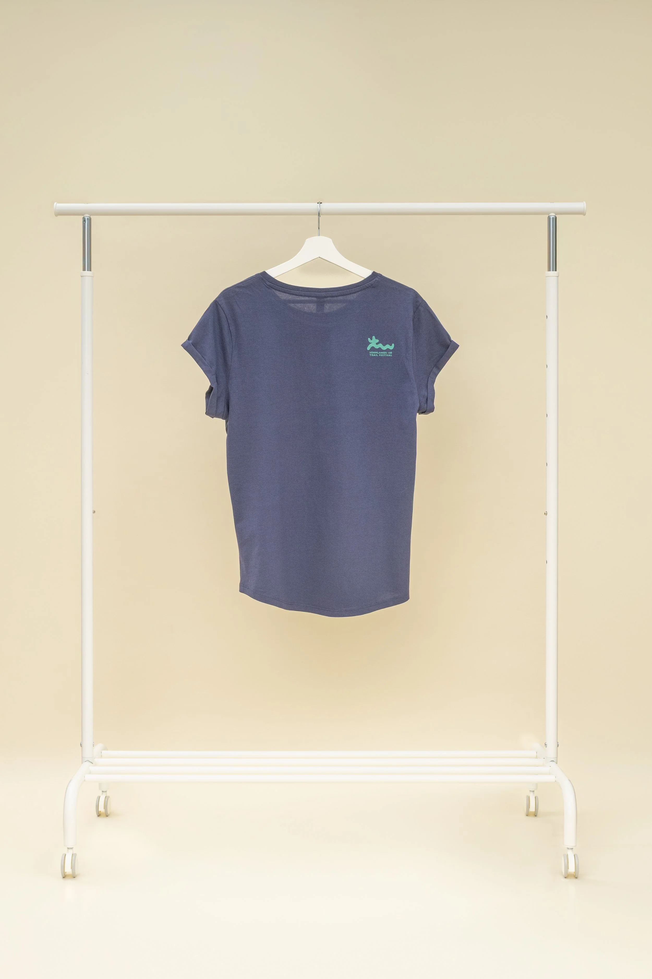 2x3, back, Women’s Rolled Sleeve T-Shirt denim blue.jpg