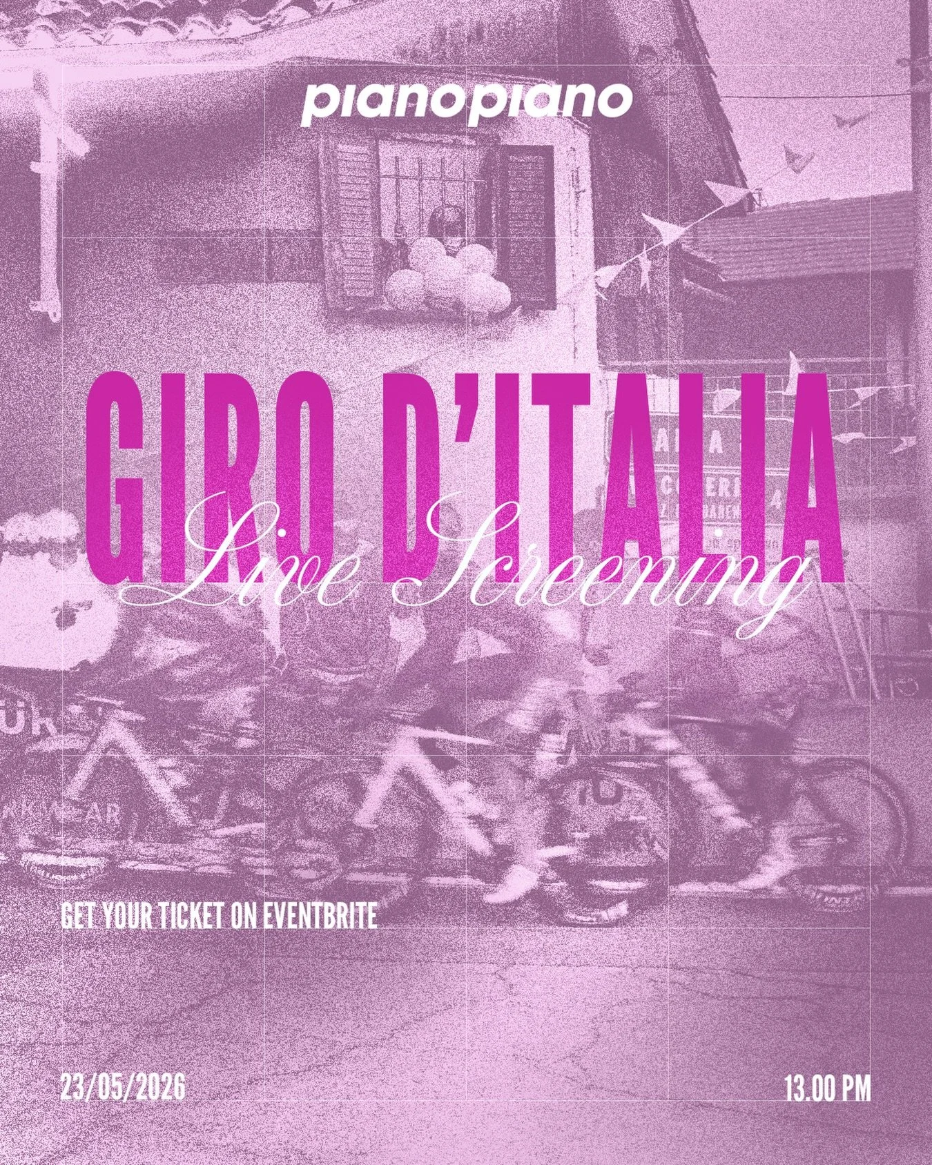 Here we are with the second screening of the season.
This time is the Giro d&rsquo;Italia. Stage 14, a proper mountain stage. Tappone Alpino as Italians say.
Join us. Drinks and snacks are on us.
Tickets are available at the link in bio. Seats are li