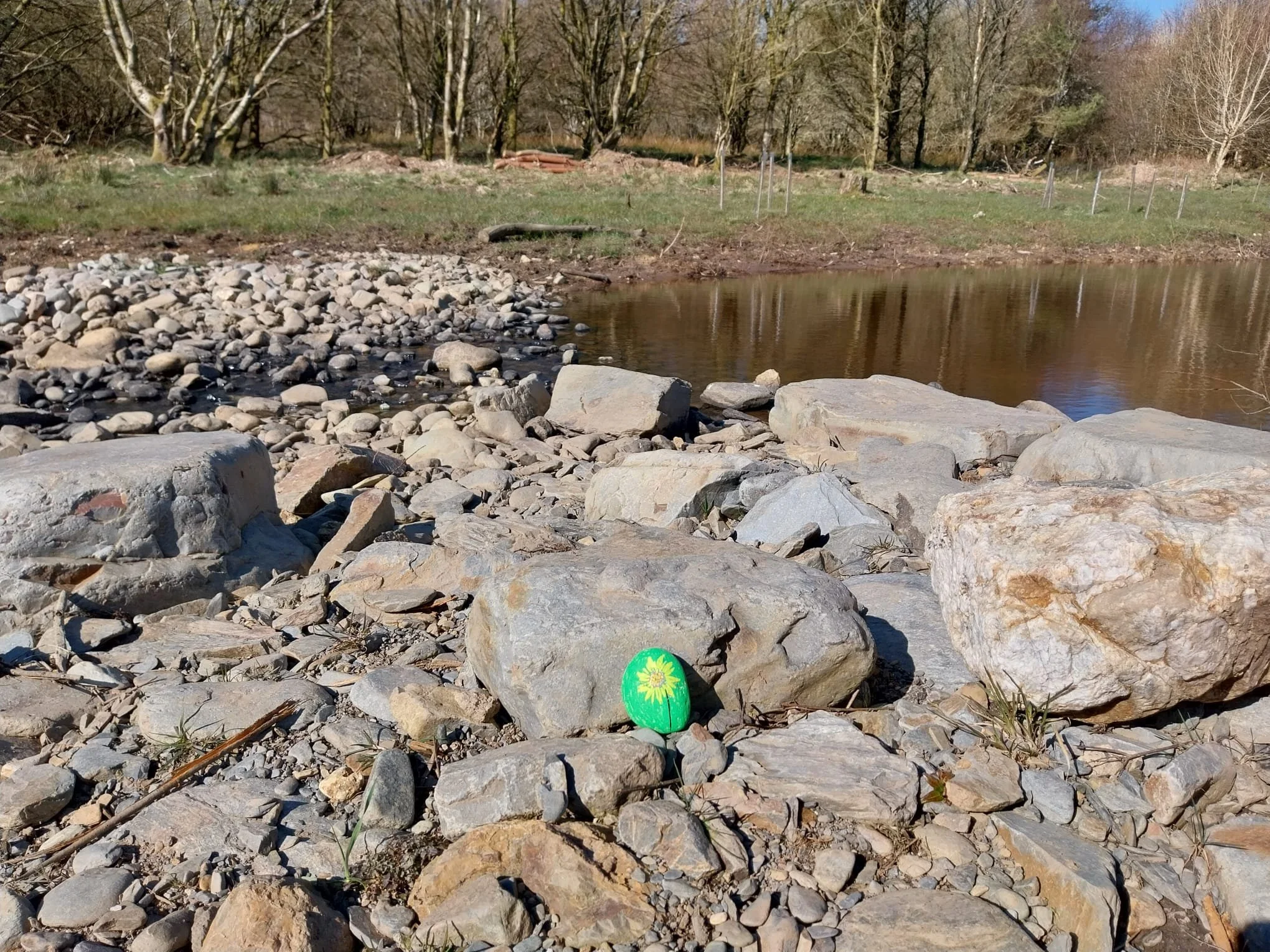 Image of a river with stones