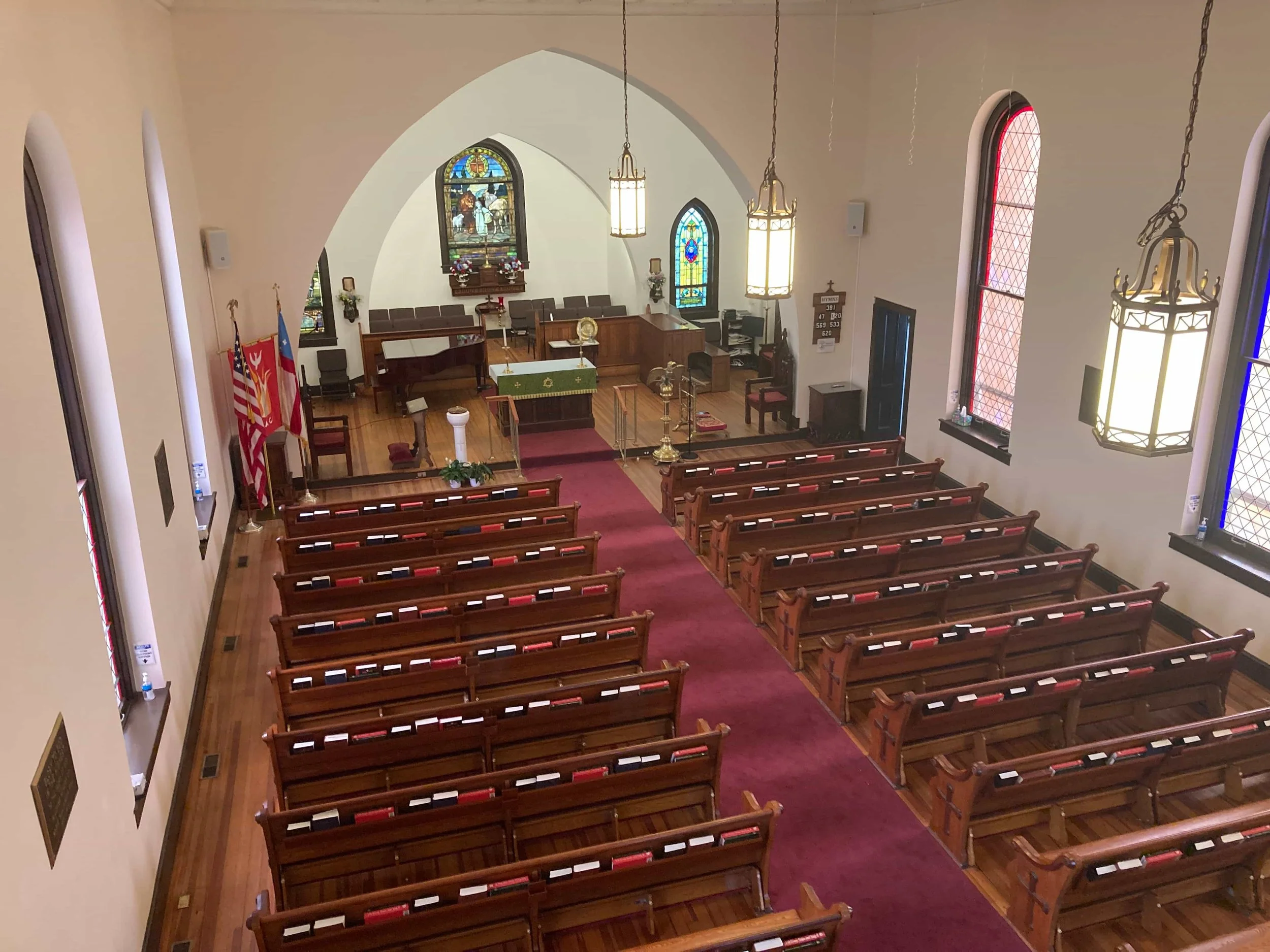 2024 - Weddings - Church Center Aisle facing Altar - Balcony from left side.jpg