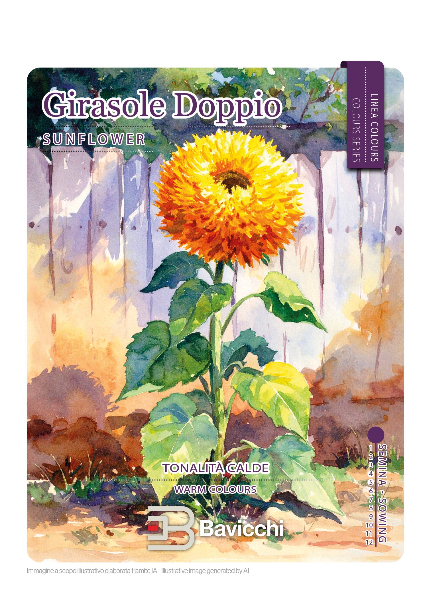 GIRASOLE DOPPIO ORNAMENTALE - FGI0207C