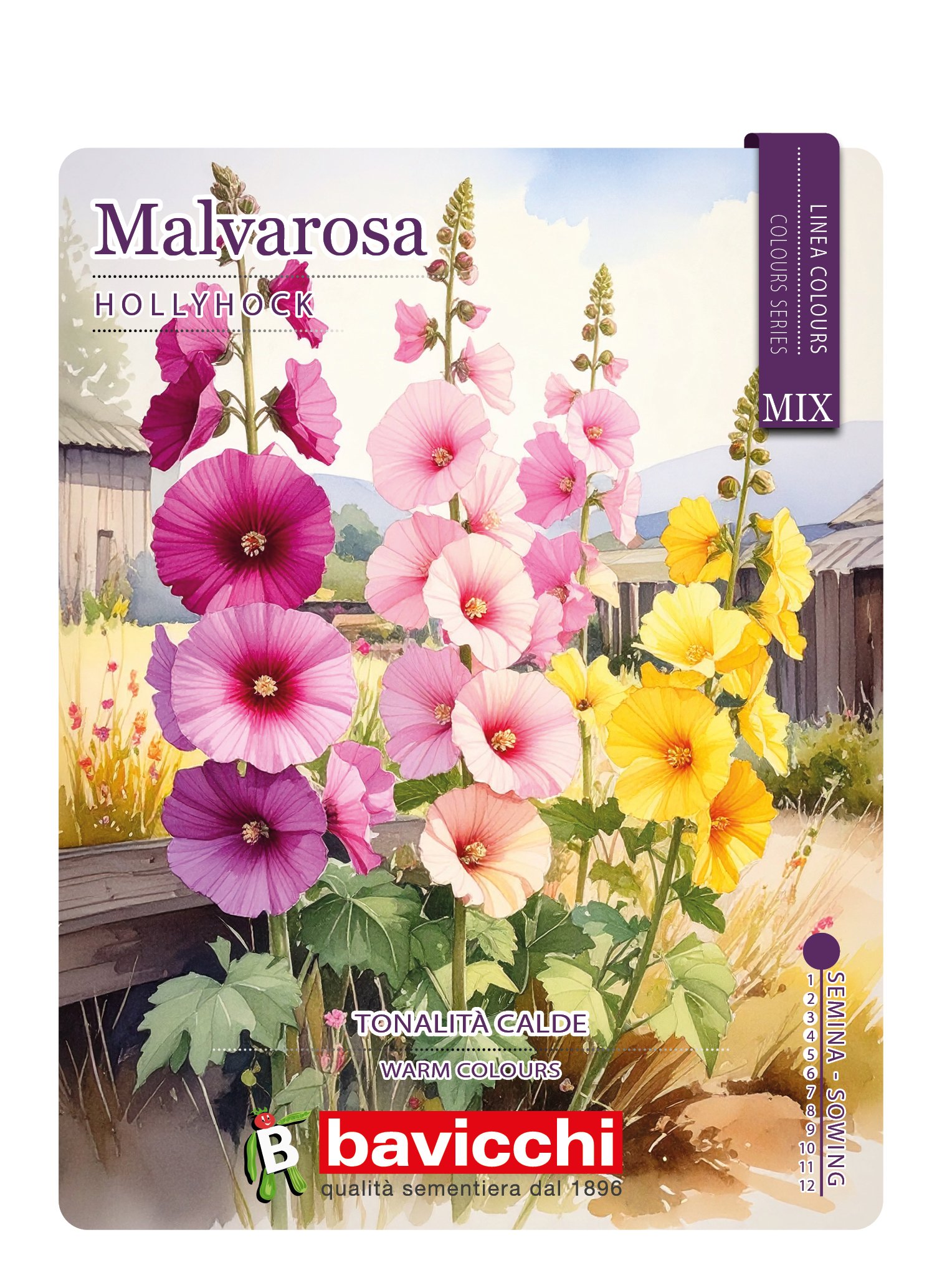 MALVAROSA A FOGLIE DI FICO MIX - FAH0107C