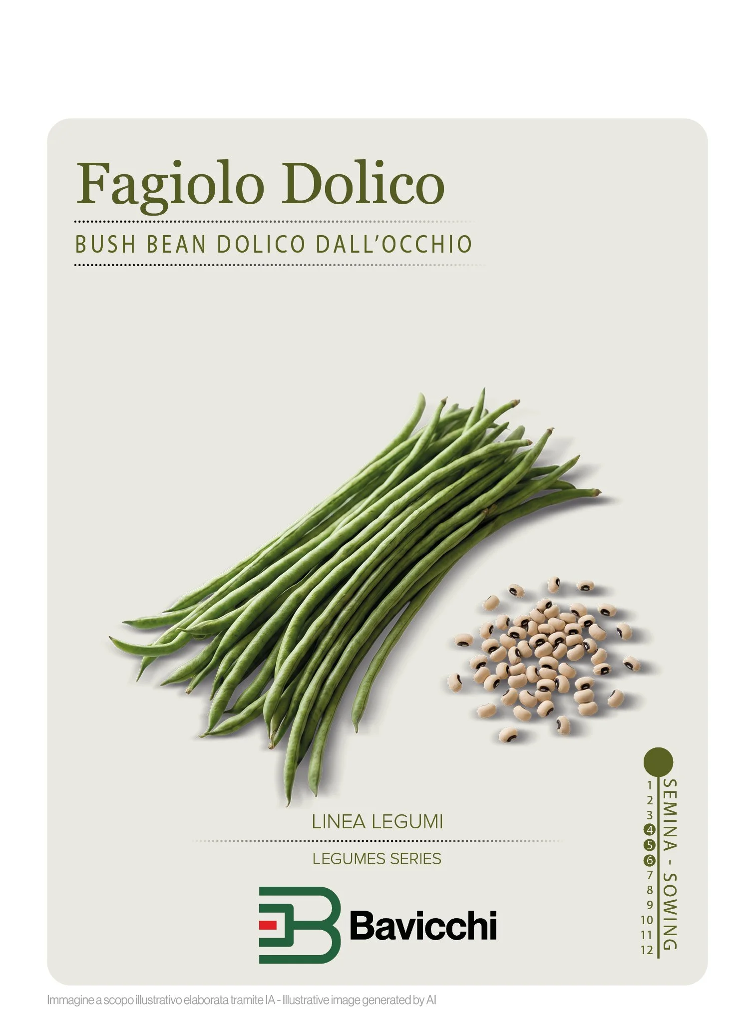 FAGIOLO DOLICO O FAGIOLINO DALL'OCCHIO - ZFN0107