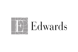 Logo with the letter E and the word Edwards