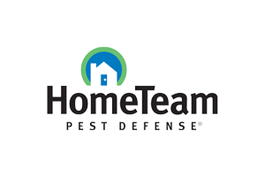 HomeTeam Pest Defense logo with a house icon and text