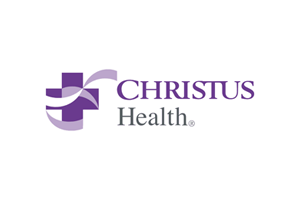 Christus Health logo with purple cross and name.