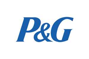 P&G logo in blue text.