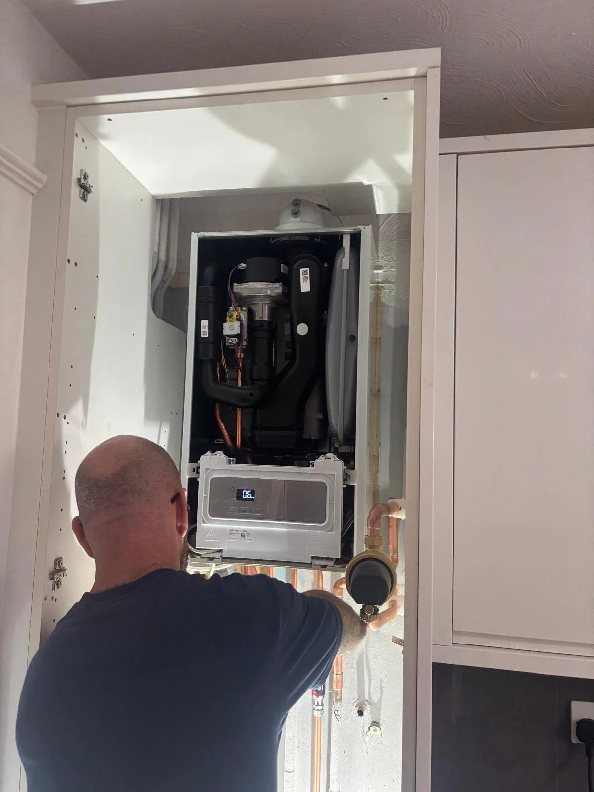 Boiler installation by Allen’s Plumbing & Heating