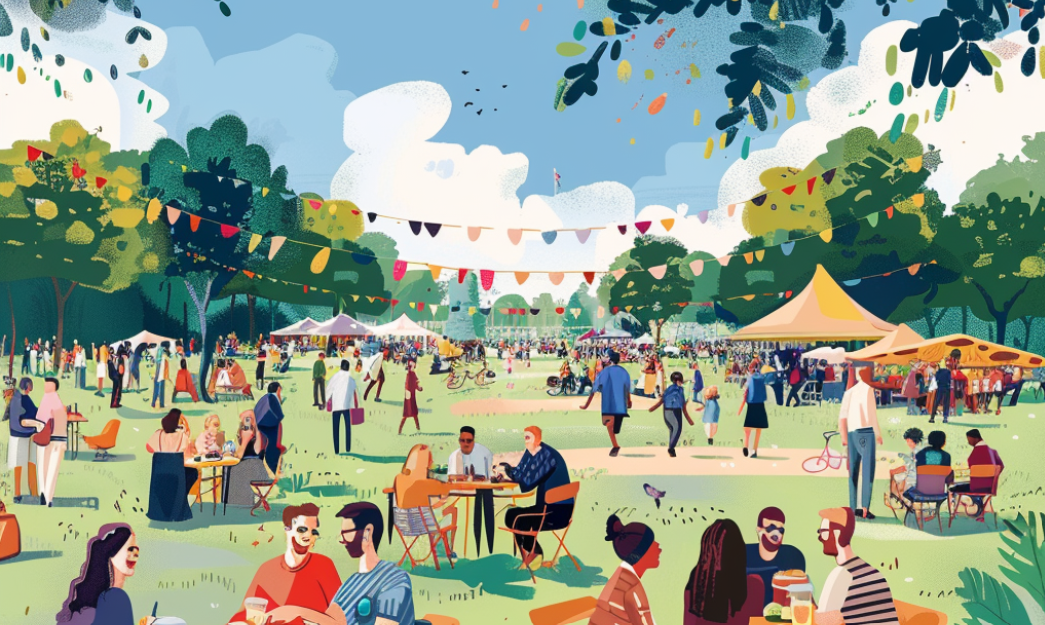 Cirencester Big lunch animated picture