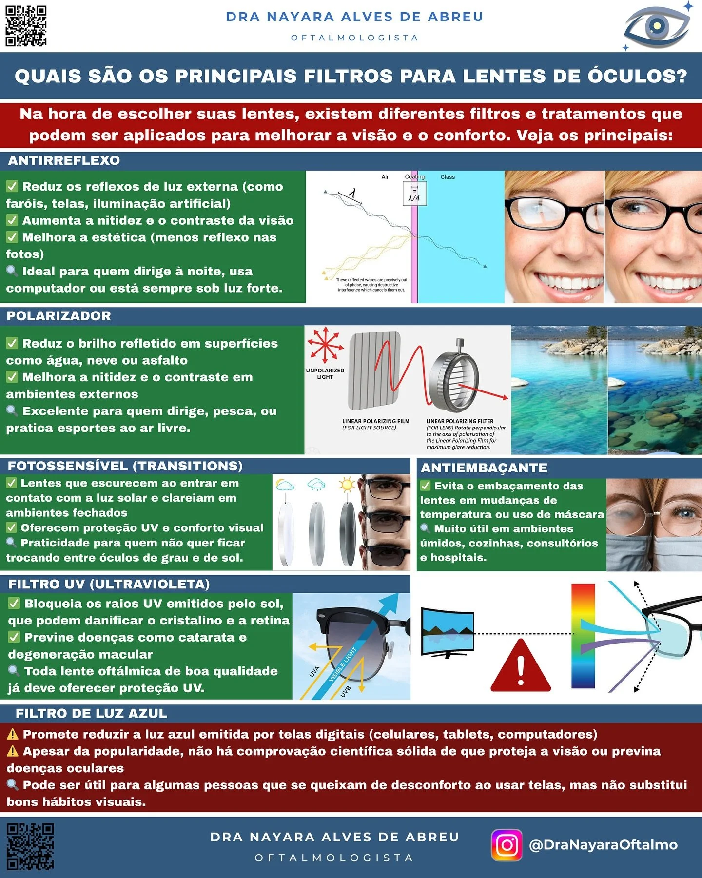 👓 Voc&ecirc; sabe quais filtros podem ser aplicados nas lentes dos seus &oacute;culos?

Na hora de escolher seus &oacute;culos, o filtro ideal pode fazer toda a diferen&ccedil;a na qualidade da sua vis&atilde;o e no conforto do dia a dia! ✨

Confira
