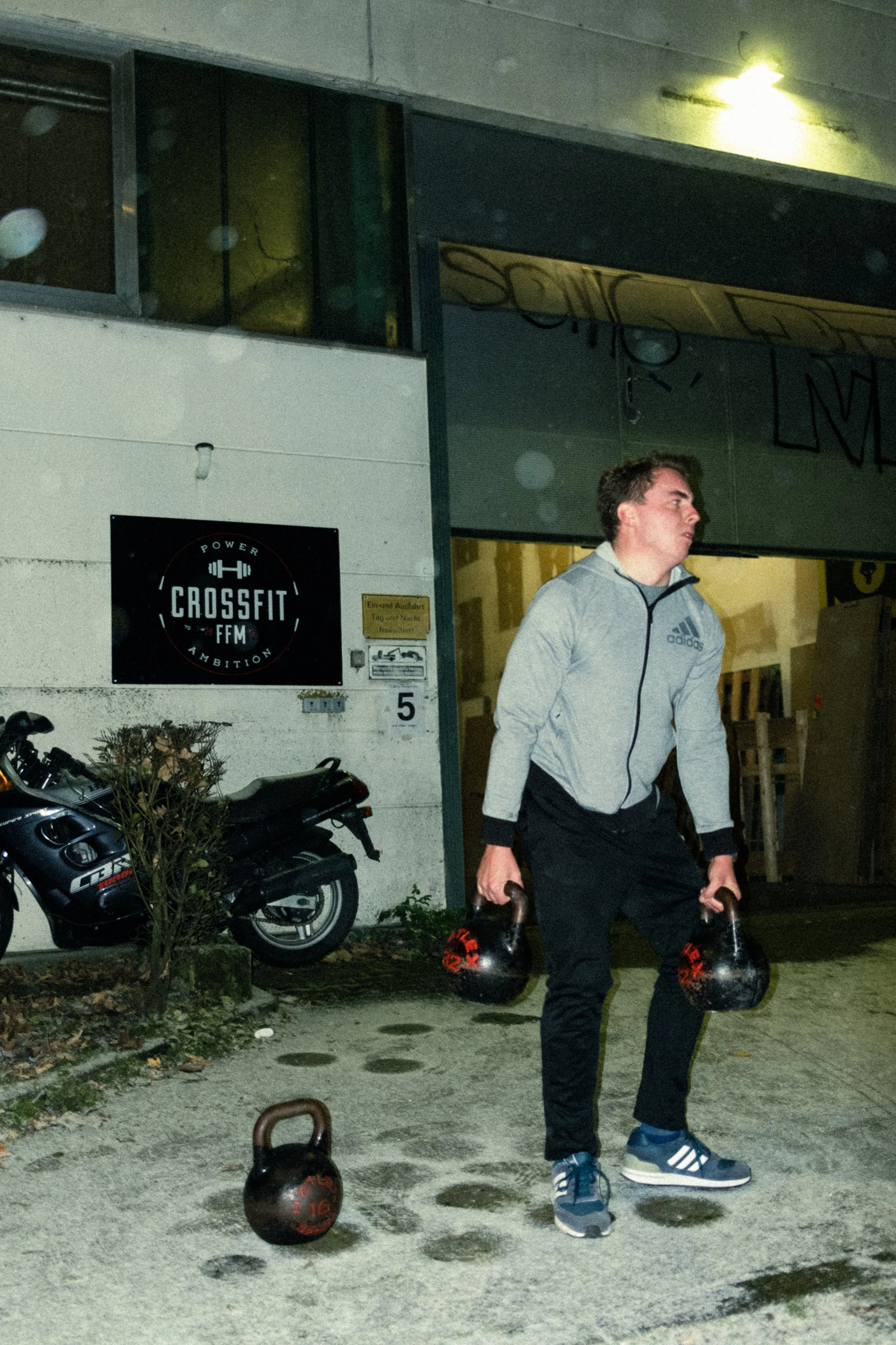 powerful sport portrait with intense expression