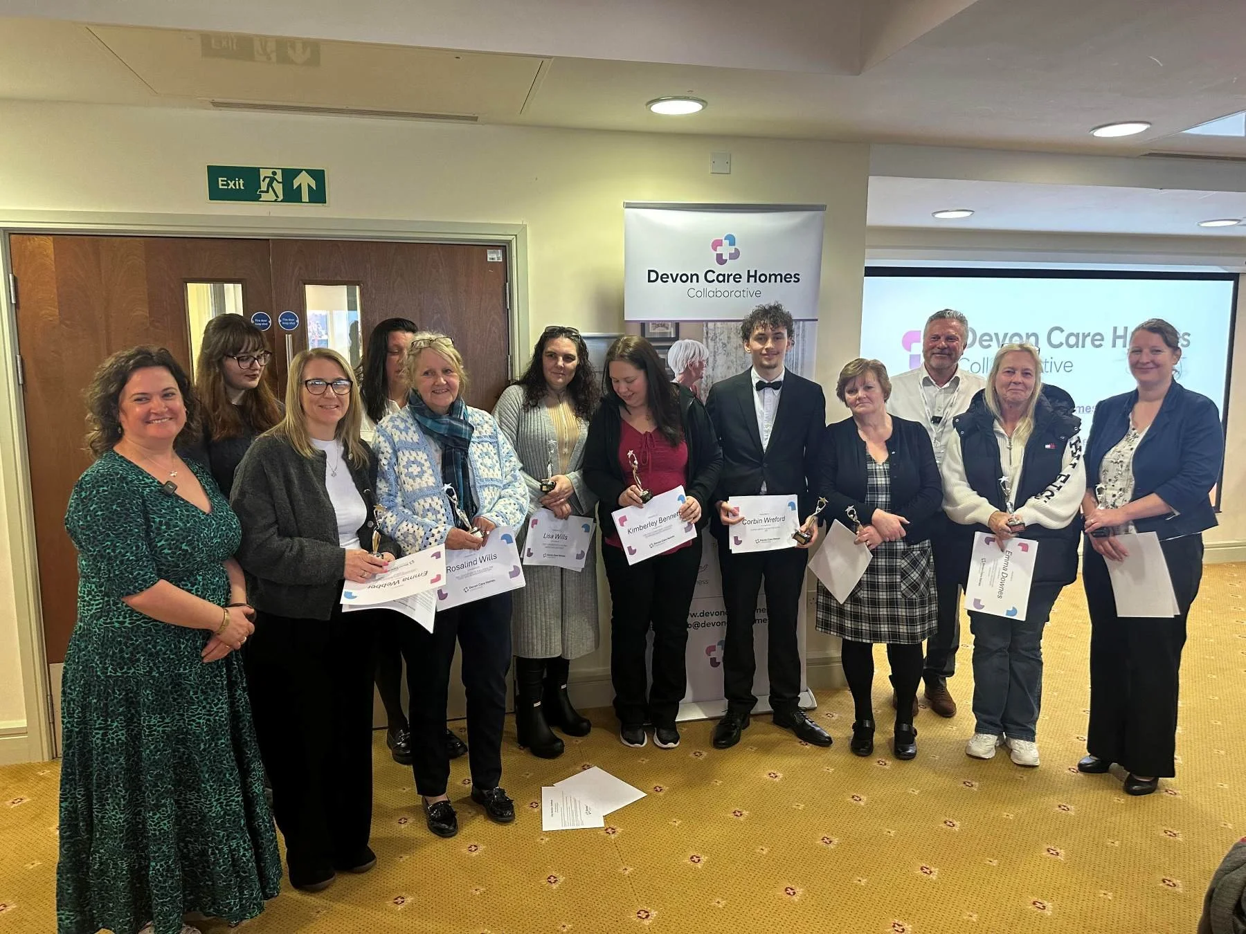 Emma Wins Devon Care Homes Collaborative Recognition Award