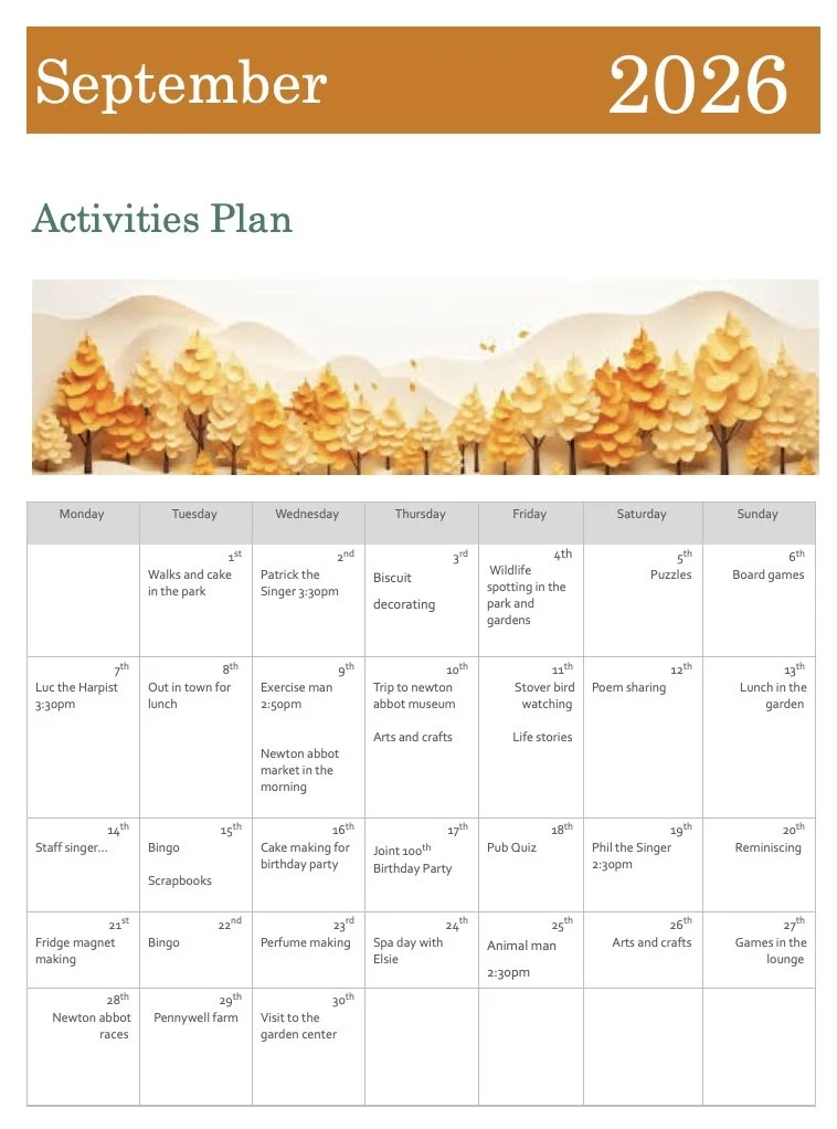 September Activities
