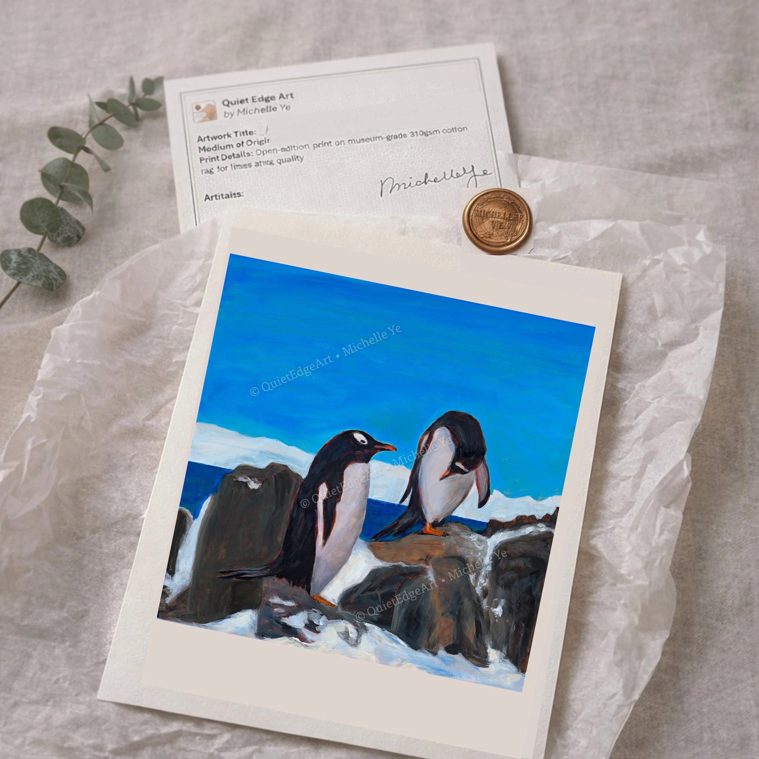 Penguins (Fine Art Print)