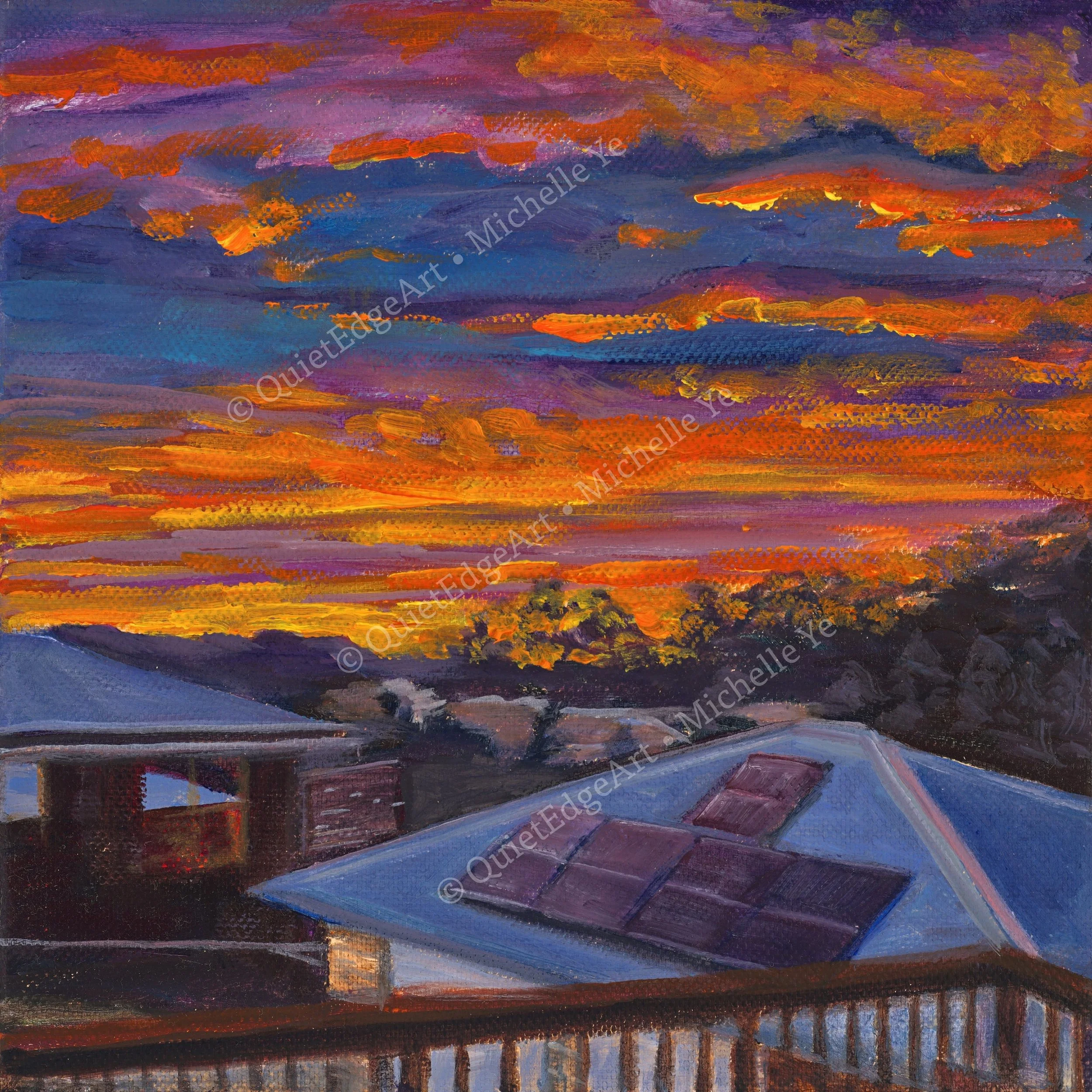 Sunset from My Deck