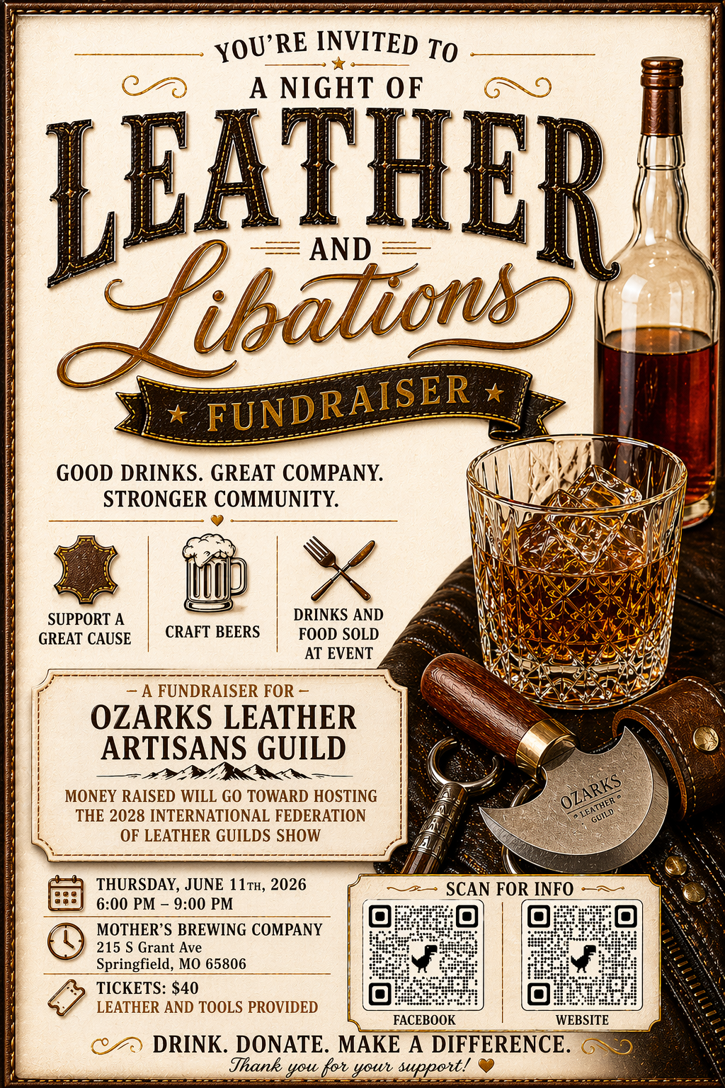 Leather and Libations