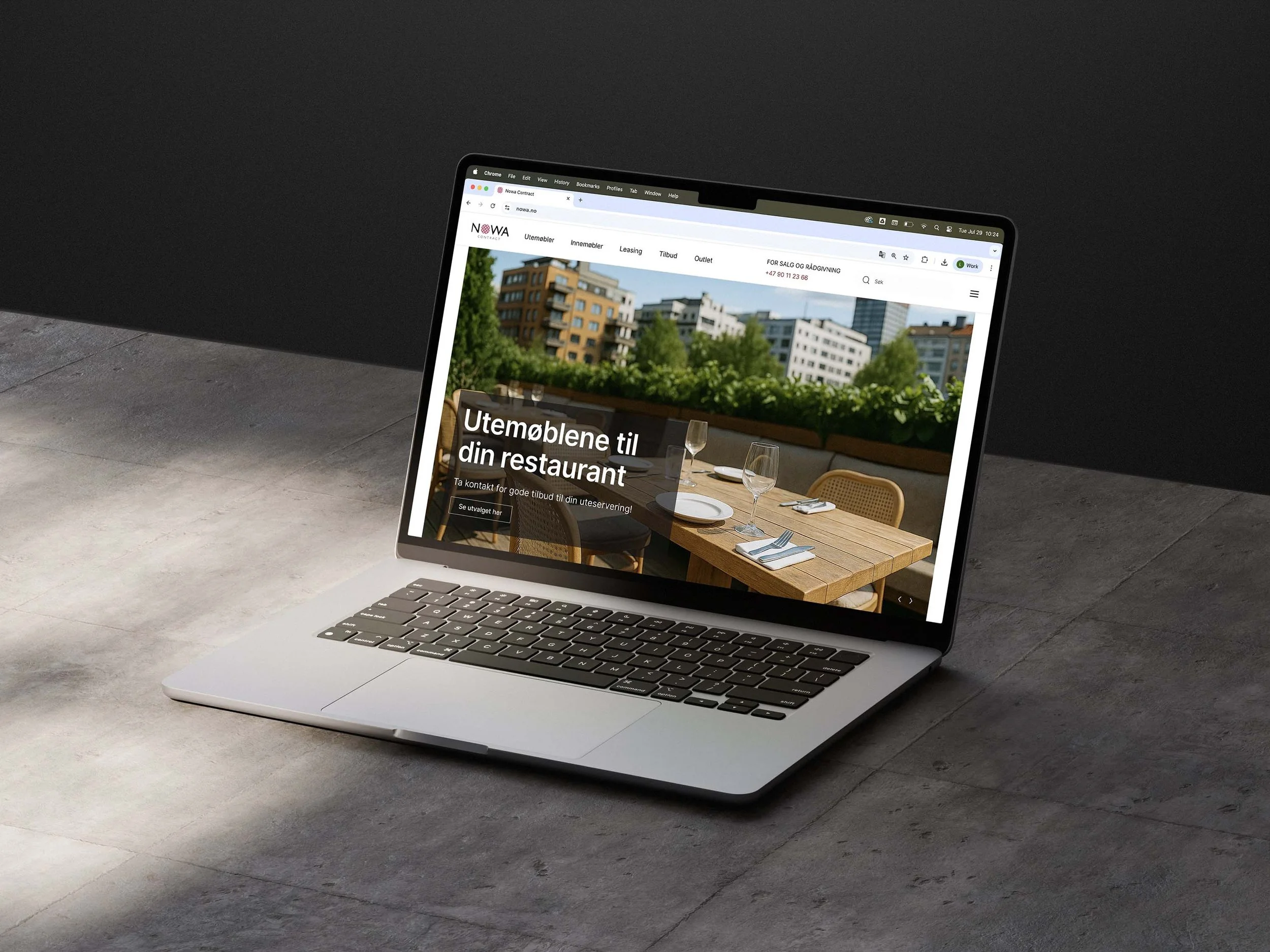 Bilde av nettsiden til Nowa.no