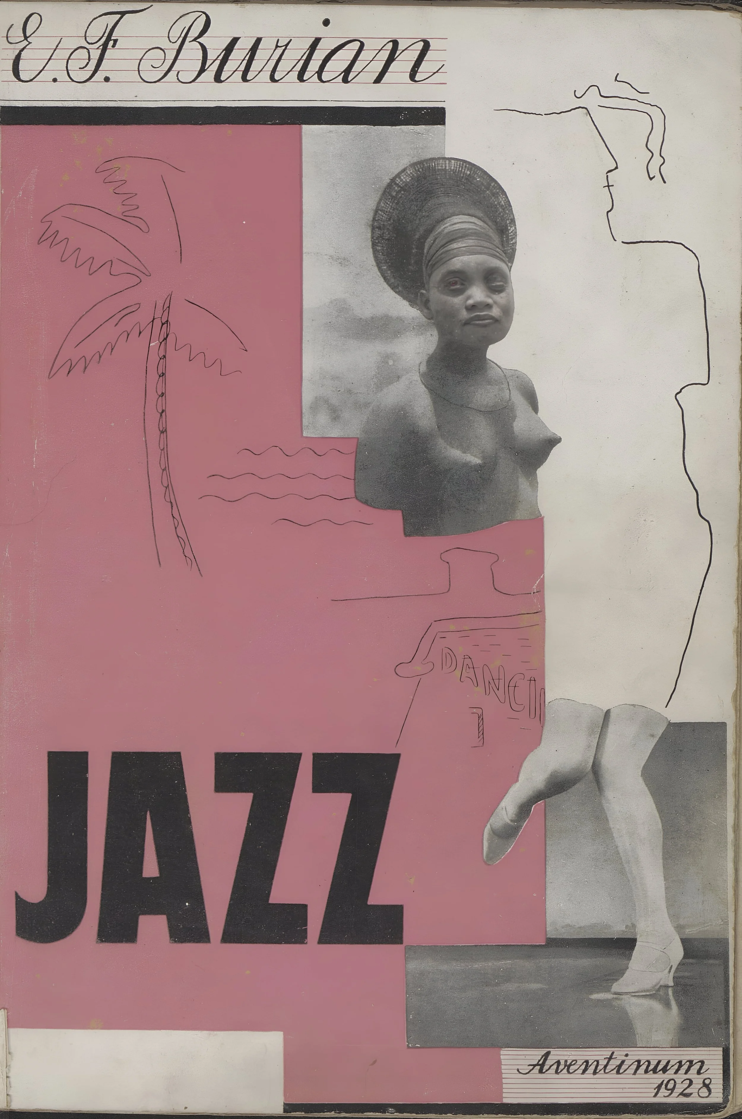 Cover of the book JAZZ by Emil F. Burian (1928). (c) Matthew Rampley’s personal archive