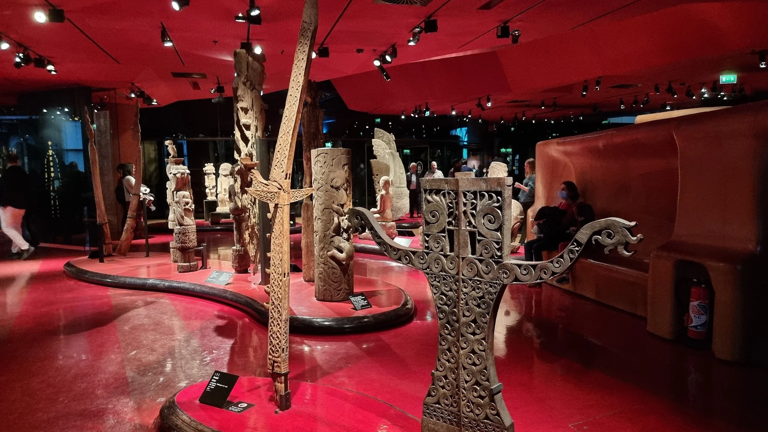 Figure 8: Installation shot of altars and grave markers of the gallery of Oceania, Musée Quai Branly – Jacques Chirac, Paris. Photo: M. Rampley