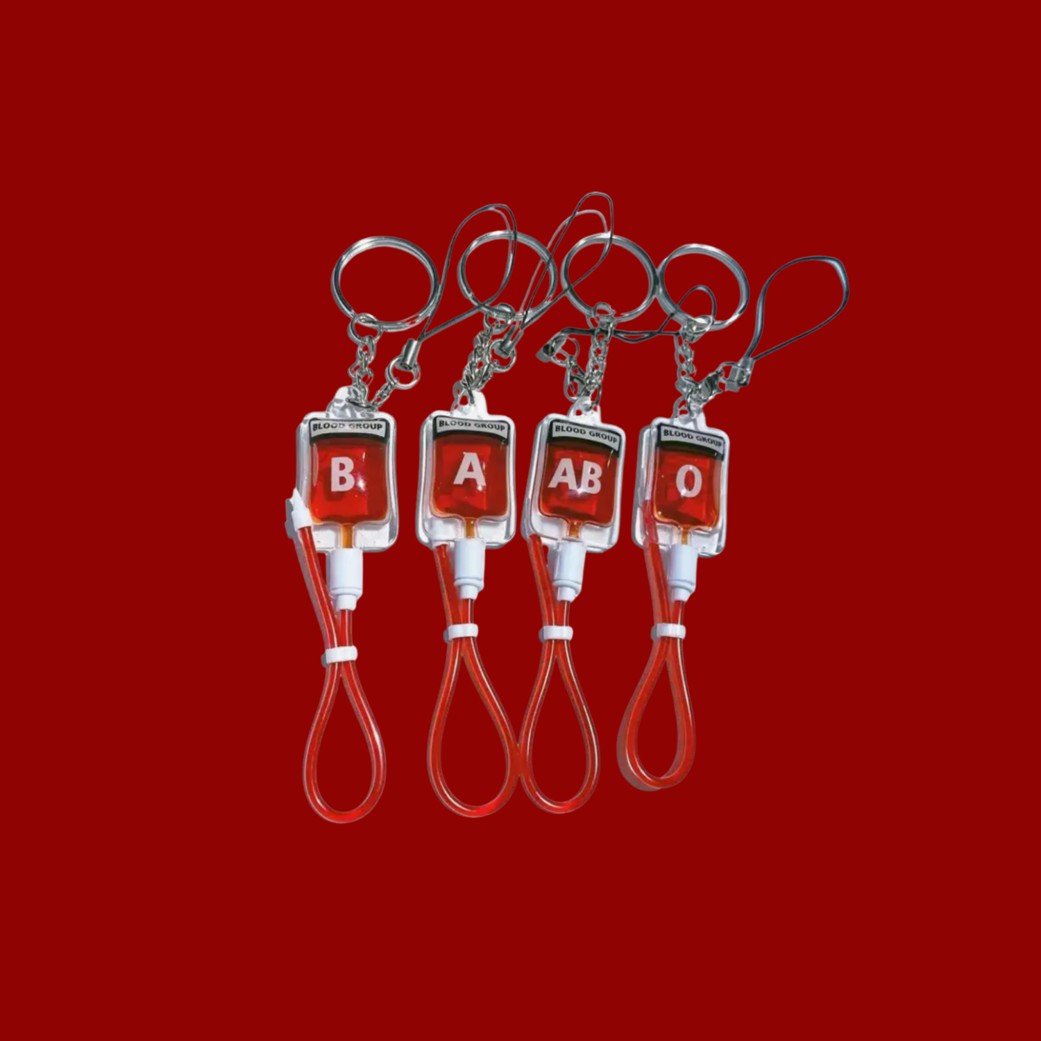 Blood Bag Keychains