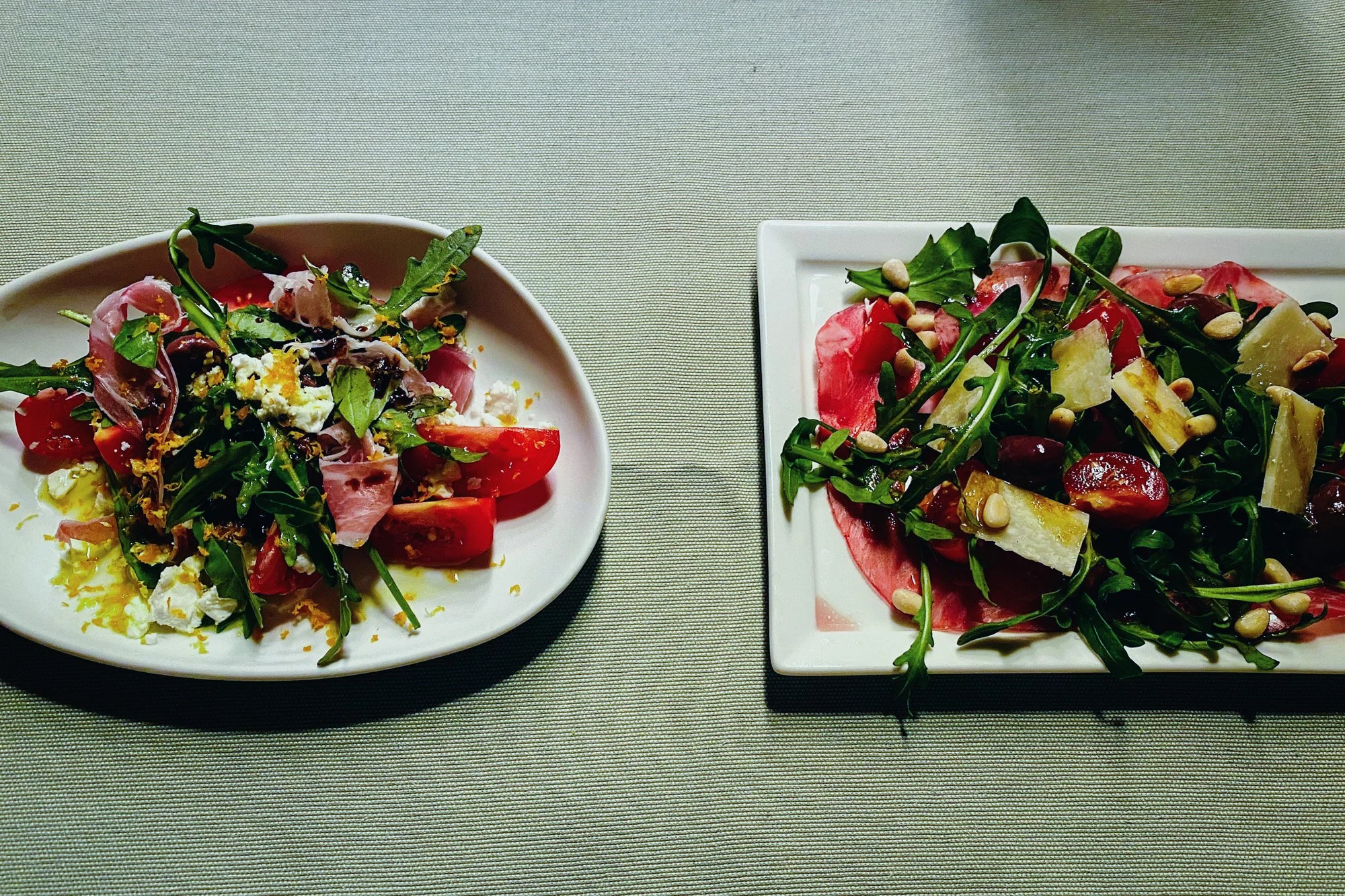 Rohschinken Gemüse Salat