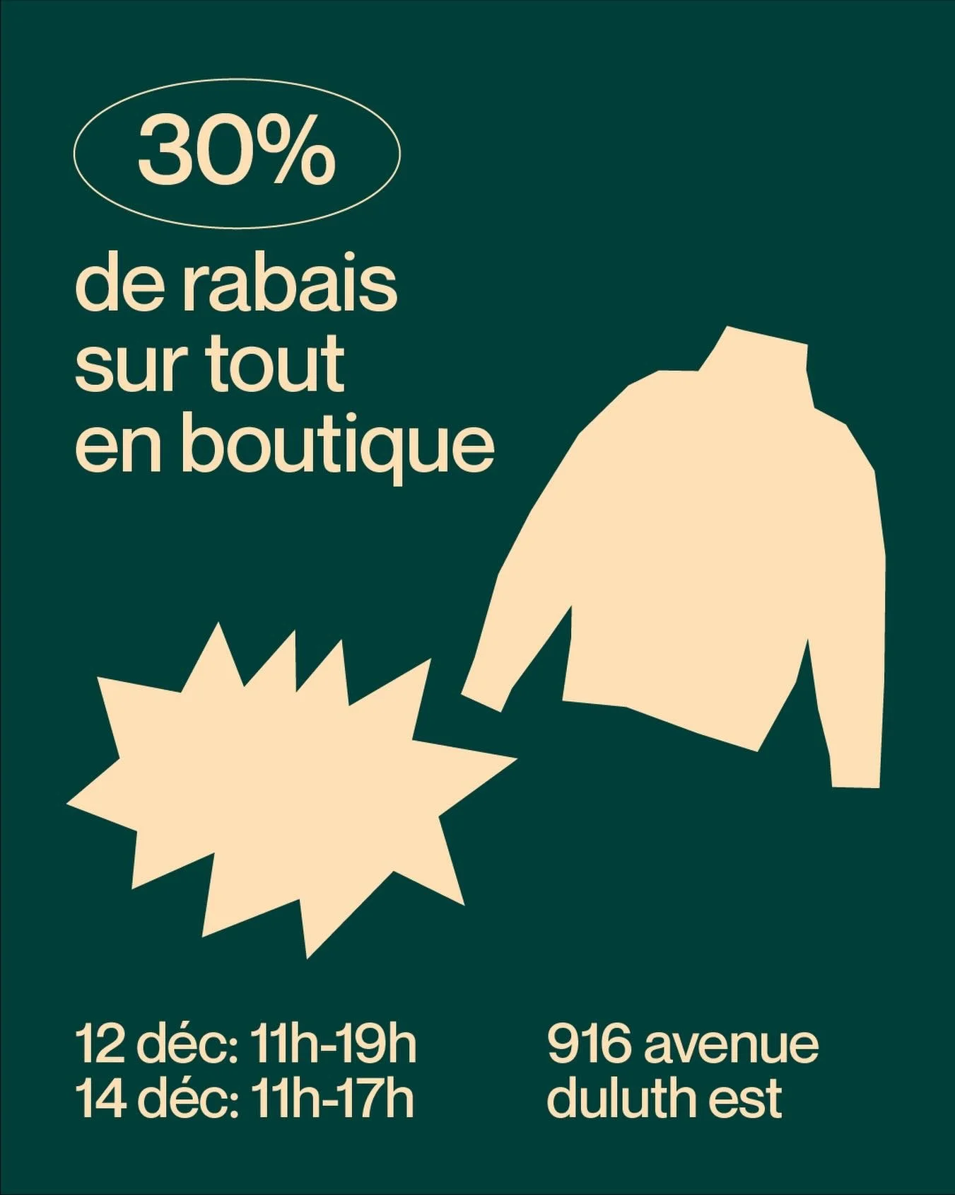 On termine ce fou pop-up en beaut&eacute; 💥 vendredi et dimanche seront les derni&egrave;res journ&eacute;es pour venir magasiner et tout sera 30% off pour l'occasion (j'ai besoin d'&eacute;purer l'inventaire un peu 😅)

Ami.e.s, connaissances, nouv