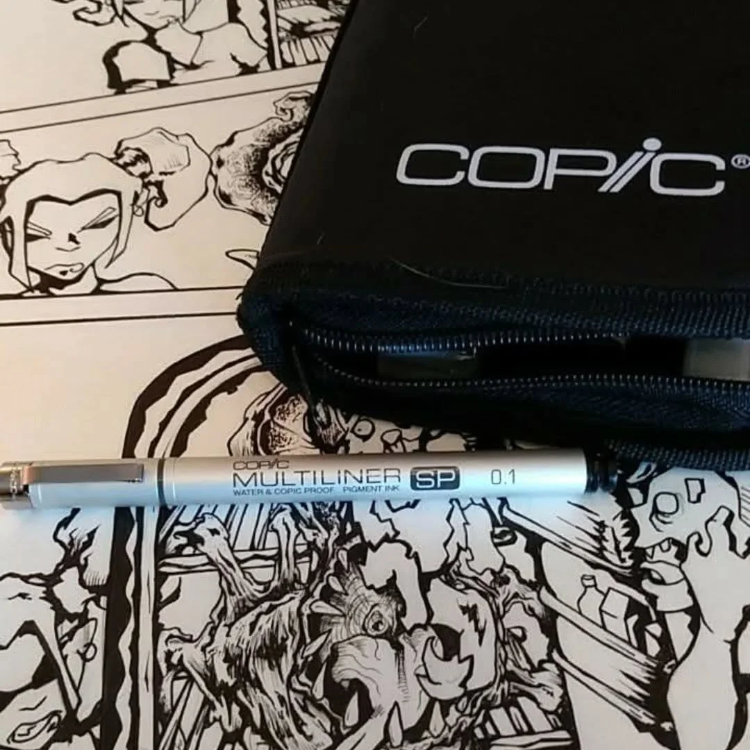 RR Throwback Day 4. The original 10 page conceptual project for Ragnar Riley was penciled and inked traditional. While the new run has been a mix of traditional and digital, I'm planning on eventually going back to mostly traditional inks and just do