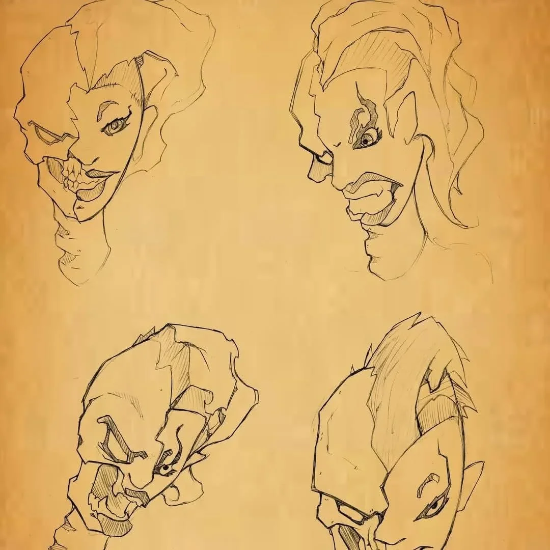 RR Throwback Day 3. (May have missed a couple days 😅)

These are the first conceptual sketches for my primary antagonist Hel. Writing a comic where the primary character discovers that he is half viking, led me down the rabbit hole of Norse mytholog