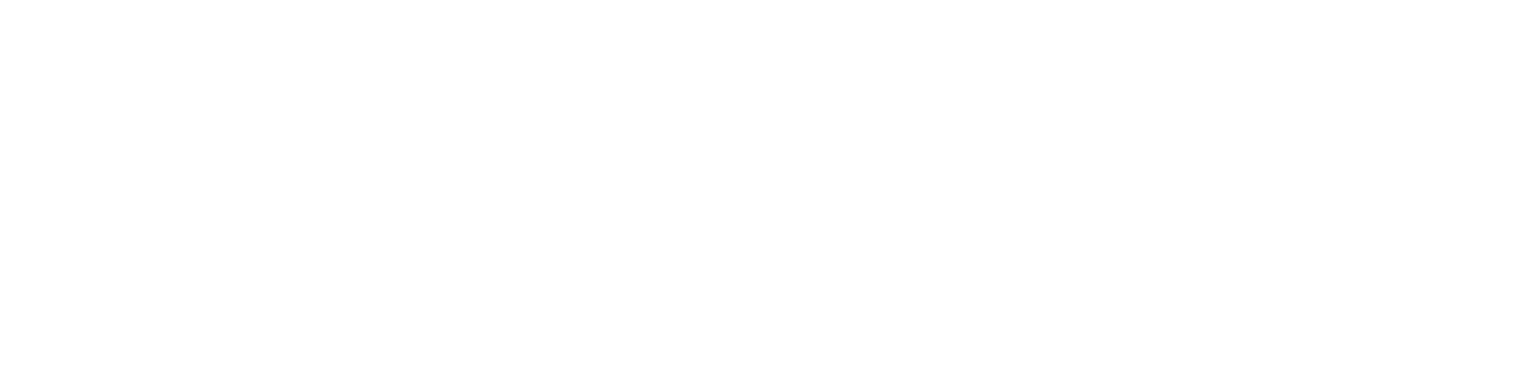 Close-up of a black and white text-based logo that says 'ENVIRONICS ANALYTICS' on a black background.