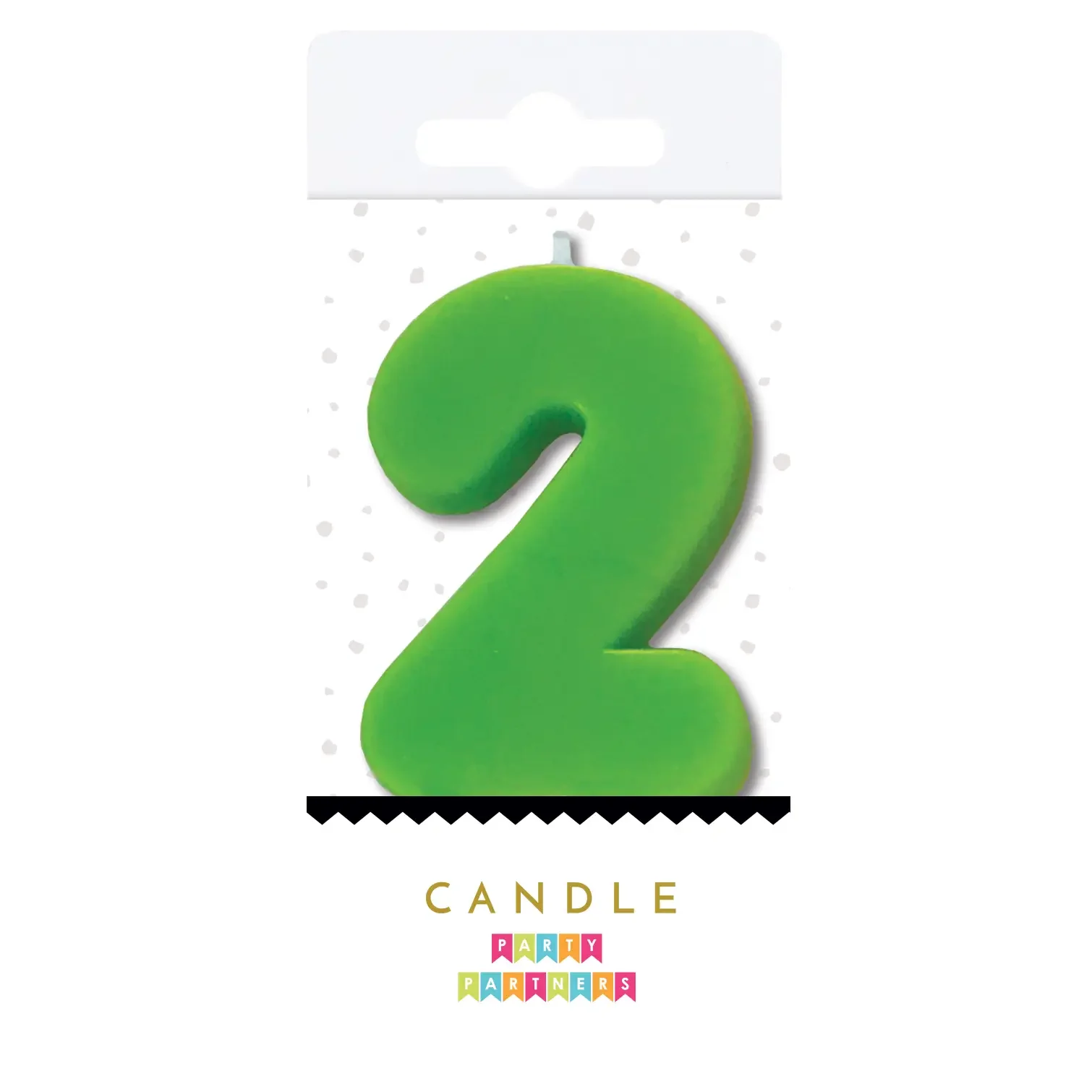 2 Neon Number Candle