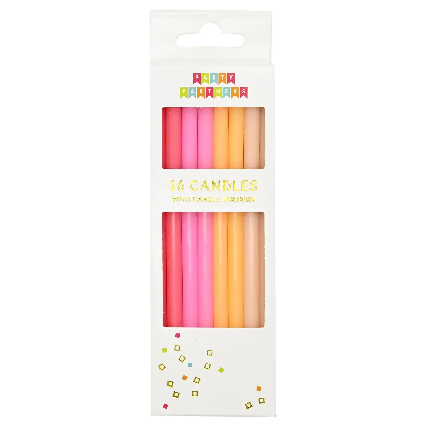 Tall Cotton Candy Candle Set (16 Count)