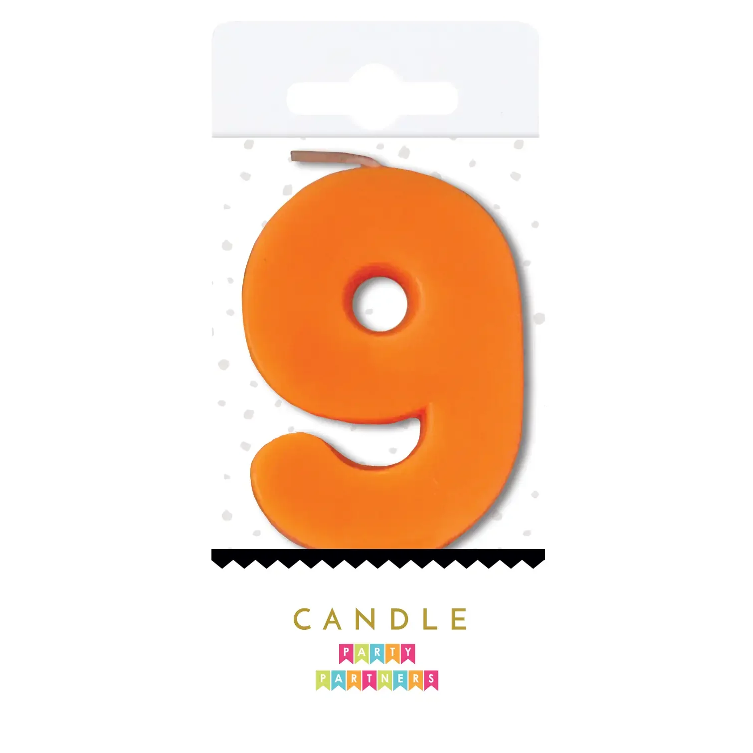 9 Neon Number Candle