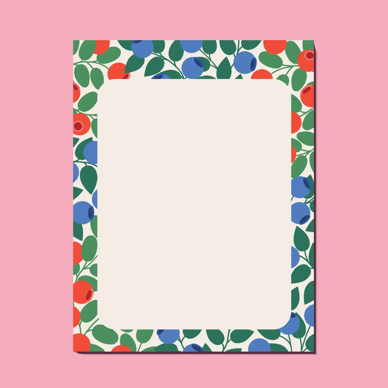 Botanical Berries A2 Notepad